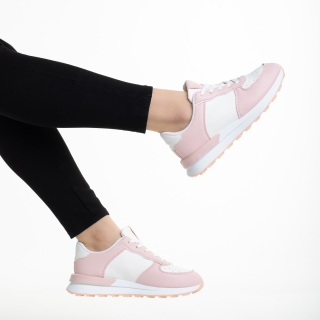 Η χιονοστιβάδα των εκπτώσεων - Εκπτώσεις Γυναικεία αθλητικά παπούτσια  ροζ από οικολογικό δέρμα  Imaya Προσφορά