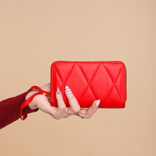Easter Sale - Εκπτώσεις Γυναικείο πορτοφόλι κόκκινο από οικολογικό δέρμα  Chita Προσφορά