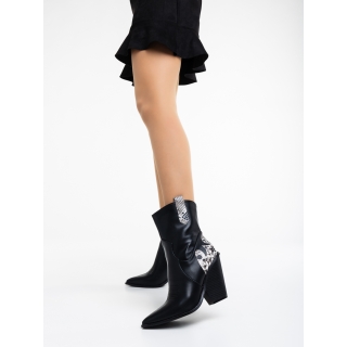 Women`s Day Sale - Εκπτώσεις Γυναικείες μπότες μαύρα από οικολογικό δέρμα Aleka Προσφορά