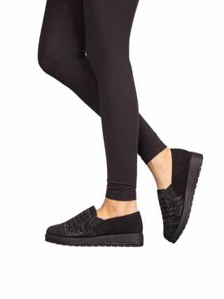 Black Friday - Εκπτώσεις Γυναικεία casual παπούτσια Mirya μαύρα Προσφορά