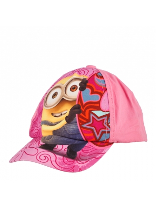 Hot Summer Sale - Εκπτώσεις Καπέλο για κορίτσια Minions love φούξια Προσφορά