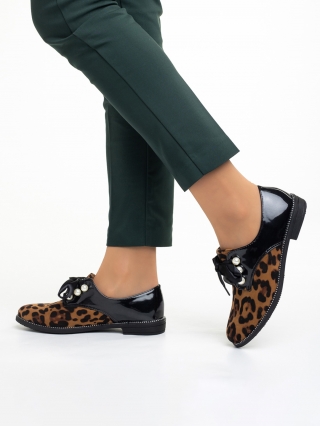 Love Sales - Εκπτώσεις Γυναικεία παπούτσια  λεοπάρδαλη από οικολογικό δέρμα και ύφασμα Sarai Προσφορά