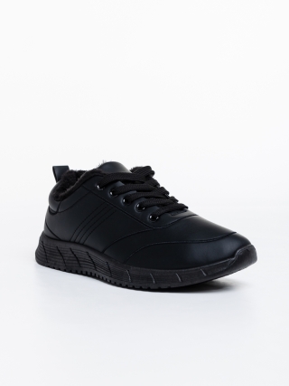Black Friday - Εκπτώσεις Ανδρικά αθλητικά παπούτσια μαύρα από οικολογικό δέρμα Jorah Προσφορά