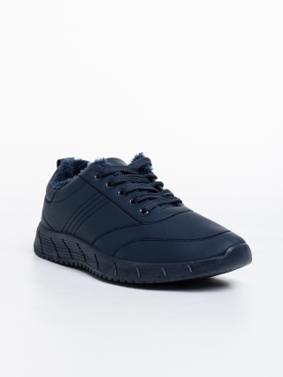 Winter Sale - Εκπτώσεις Ανδρικά αθλητικά παπούτσια σκούρο μπλε από οικολογικό δέρμα Jorah Προσφορά