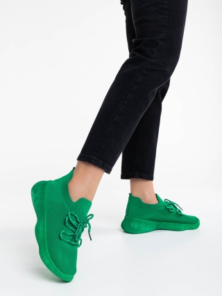Love Sales - Εκπτώσεις Γυναικεία αθλητικά παπούτσια πράσινα από ύφασμα Ramila Προσφορά
